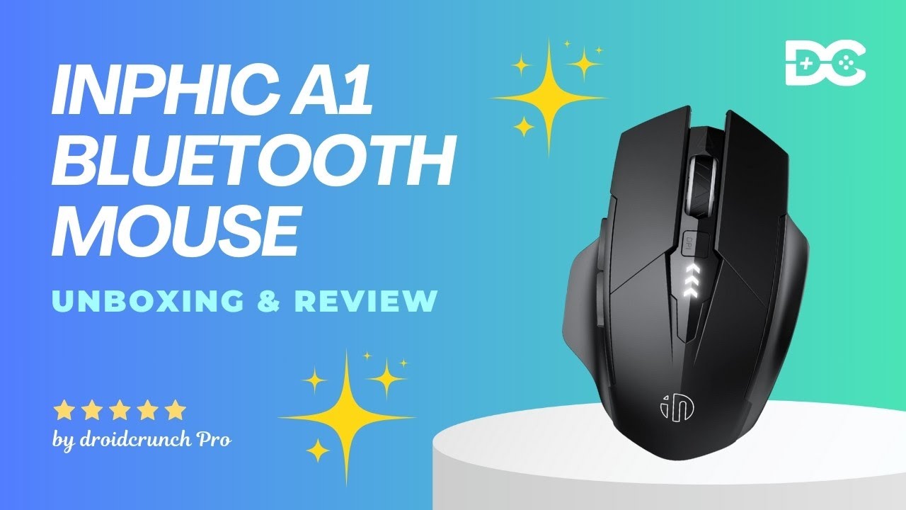 INPHIC A1 Wireless Rechargeable Bluetooth Mouse Review 2024