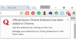 official quora chrome extension