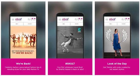 best clothing apps for android & iOS in india Abof