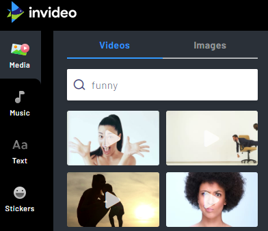 Invideo Unlimited Media Library