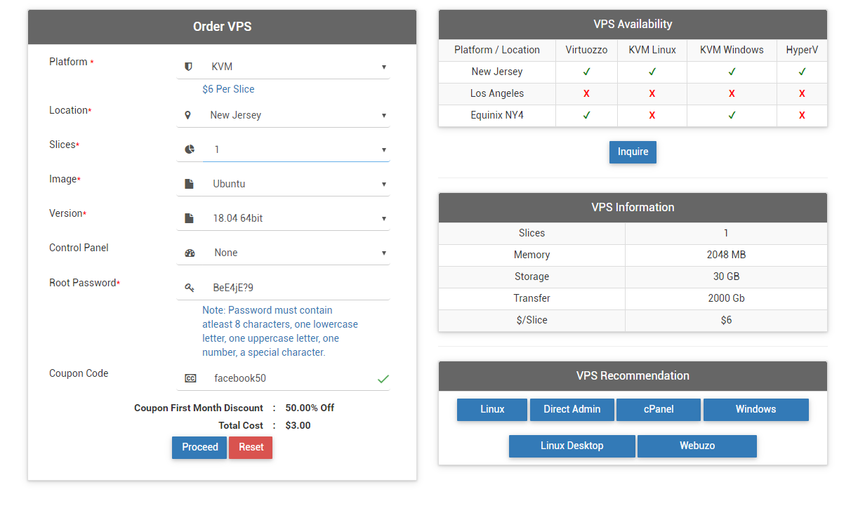 VPS Server on Interserver