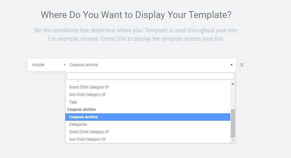 Display Conditions for Post Type Loops