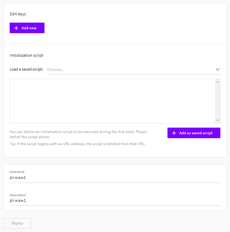 Upcloud Deploy Server SSH