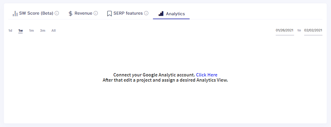 SERPwatch Google Analytics Integration