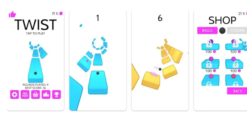 Twist Time wasting game