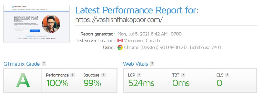 Elementor Page Performance