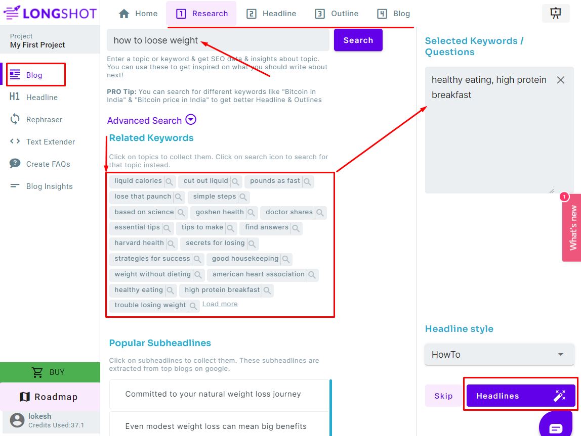 Longshot.ai Blog Content Editor