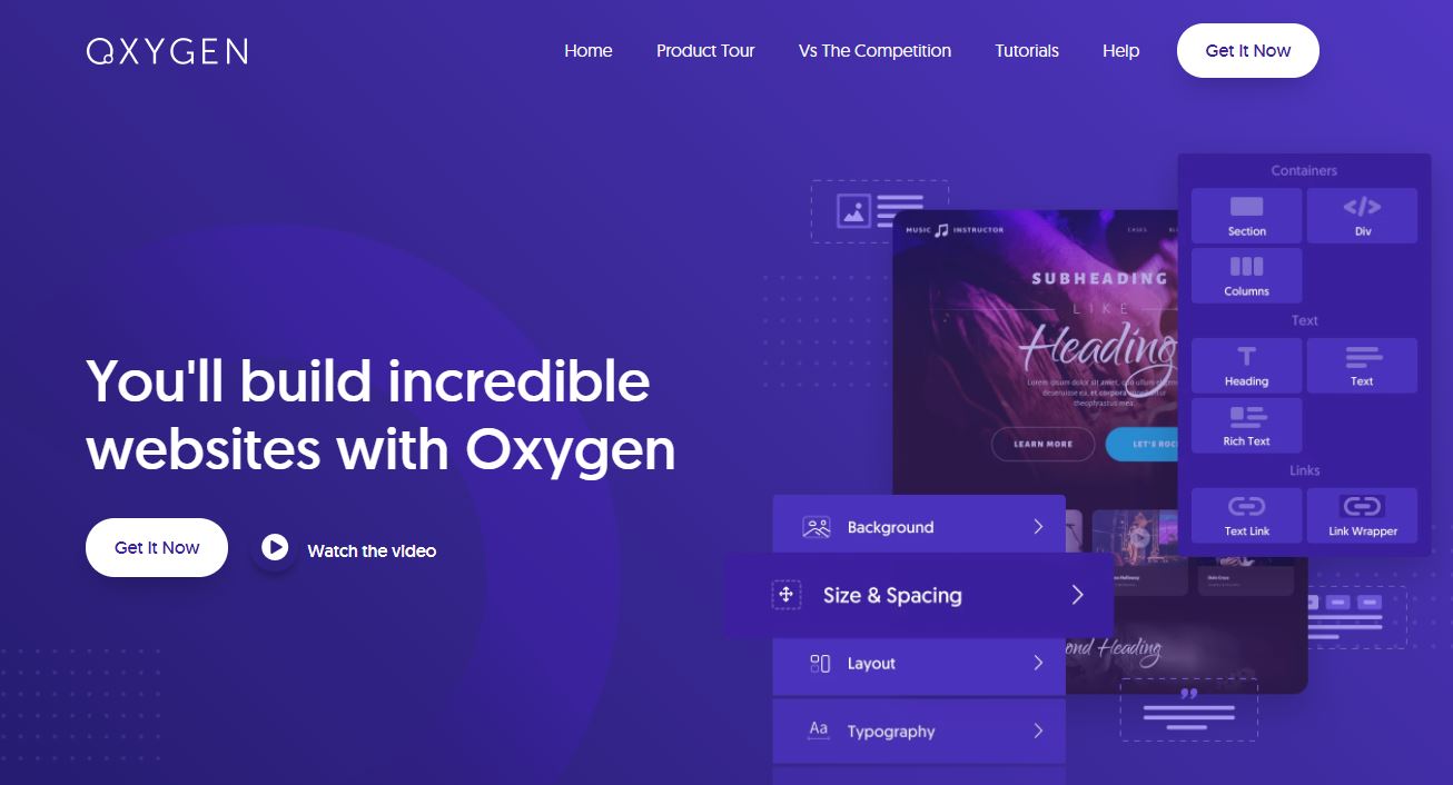 Oxygen Builder for WordPress