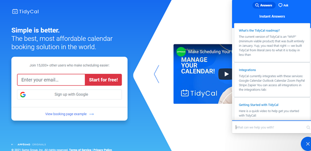 TidyCal Online Booking Solution