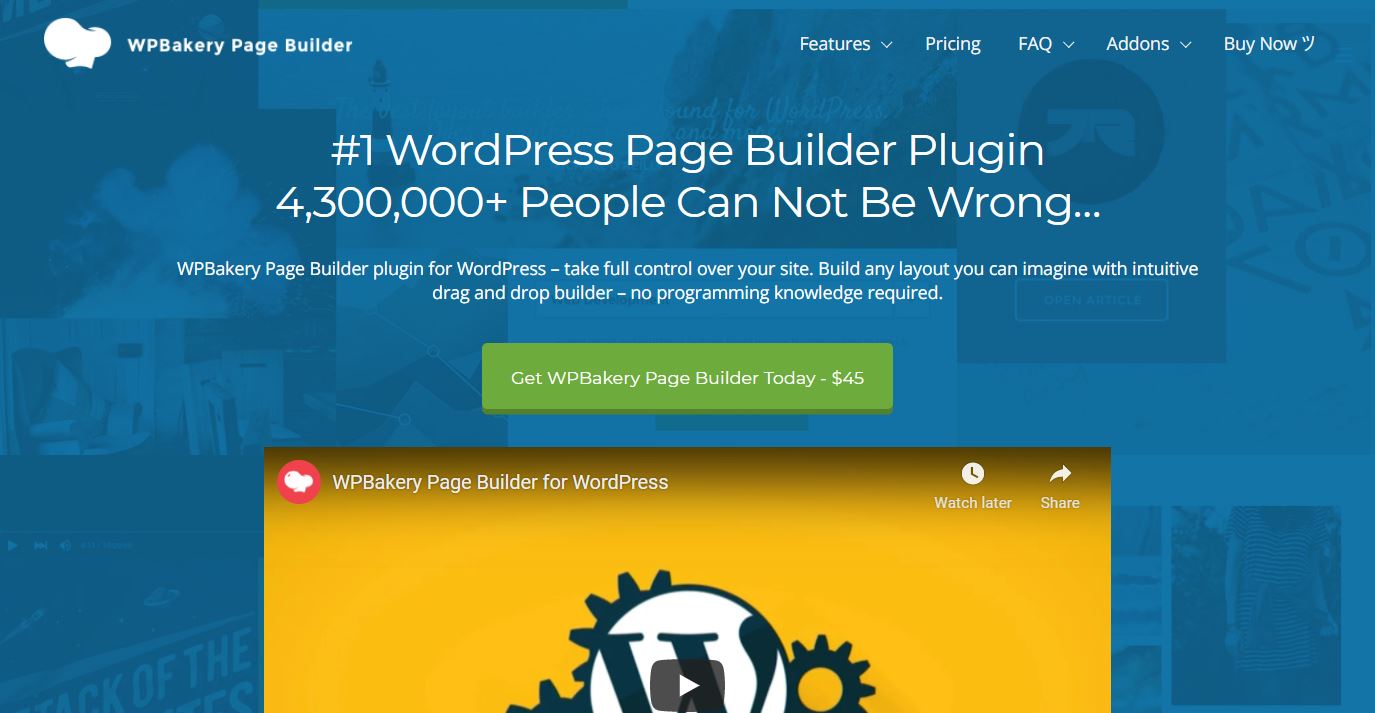 WPbakery Page Builder for WordPress