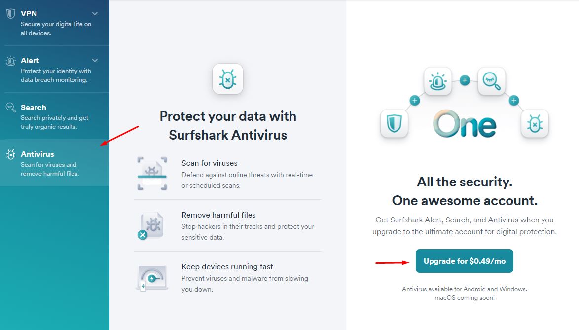 Surfshark Antivirus