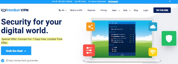 HotBot VPN HomePage