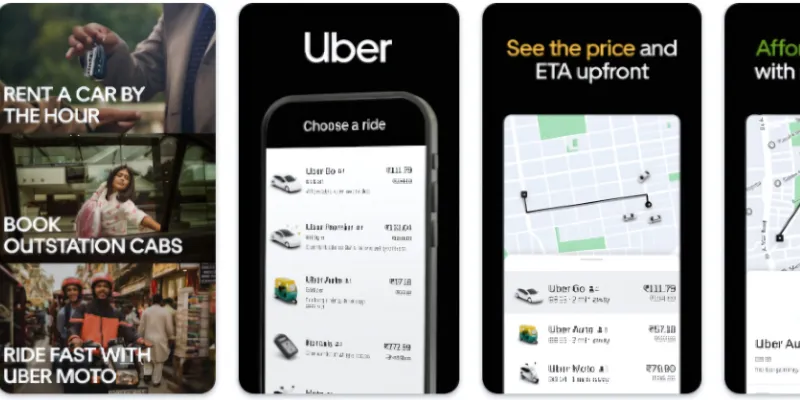 Uber Best Taxi Booking Apps in India for Android