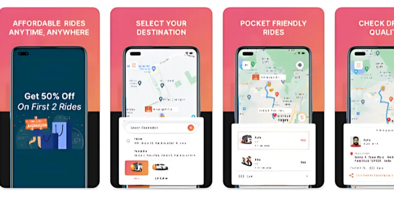 Jugnoo Best Taxi Booking Apps in India for Android