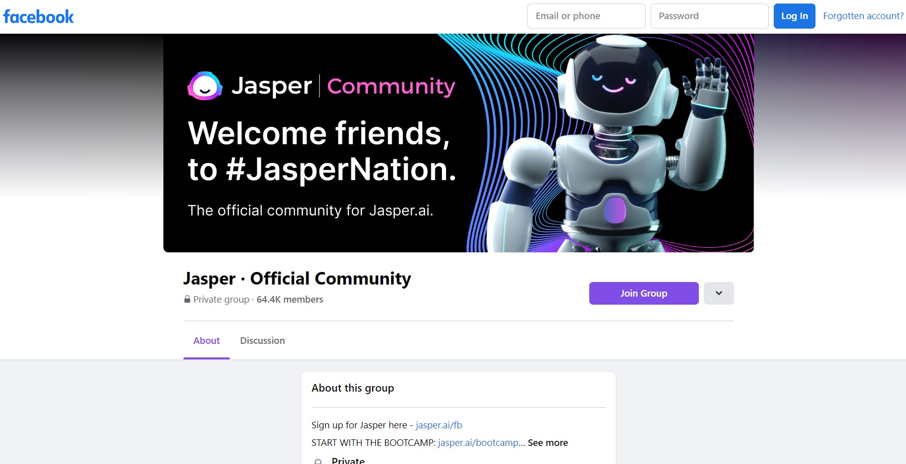 Jasper facebook community