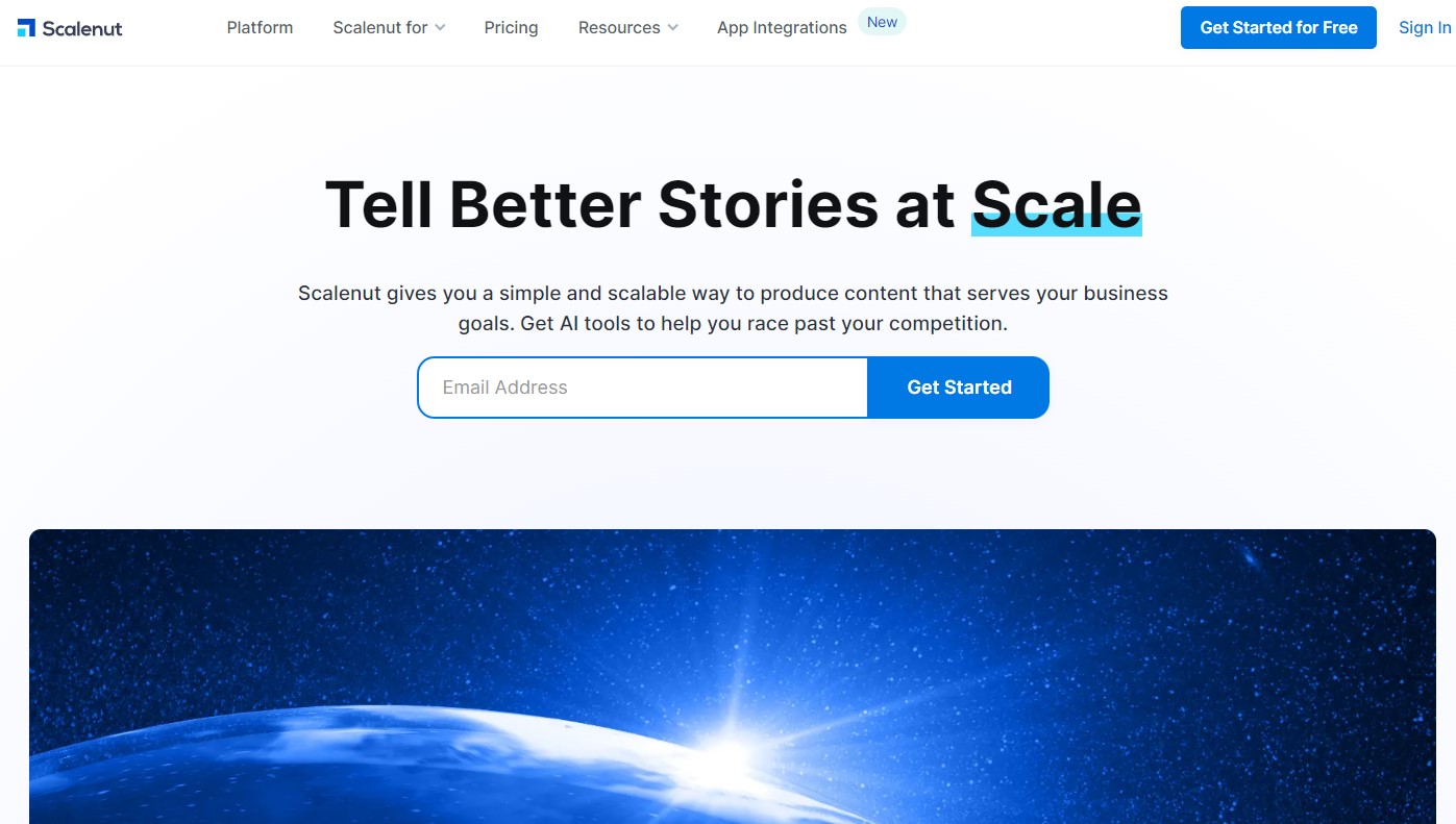 Scalenut HomePage