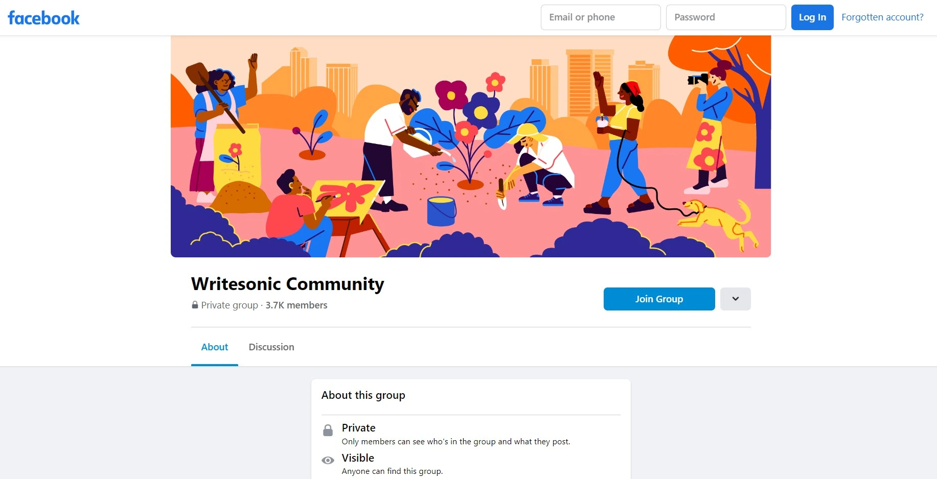 Writesonic facebook community 