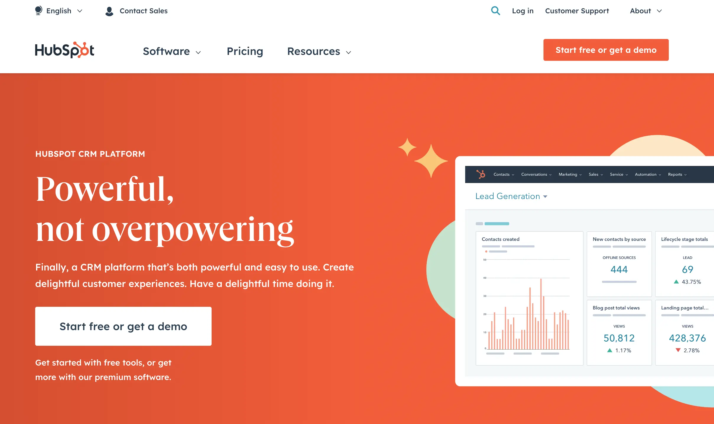 Hubspot Overview Homepage