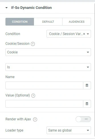 If-So Dynamic Condition Elementor