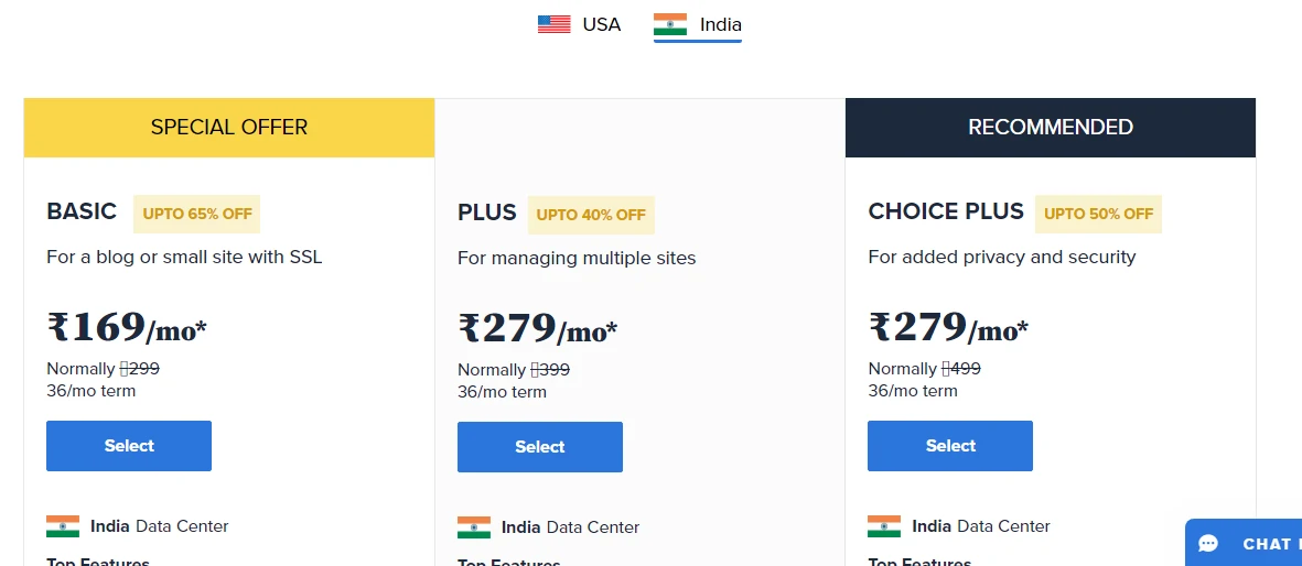 Bluehost Pricing