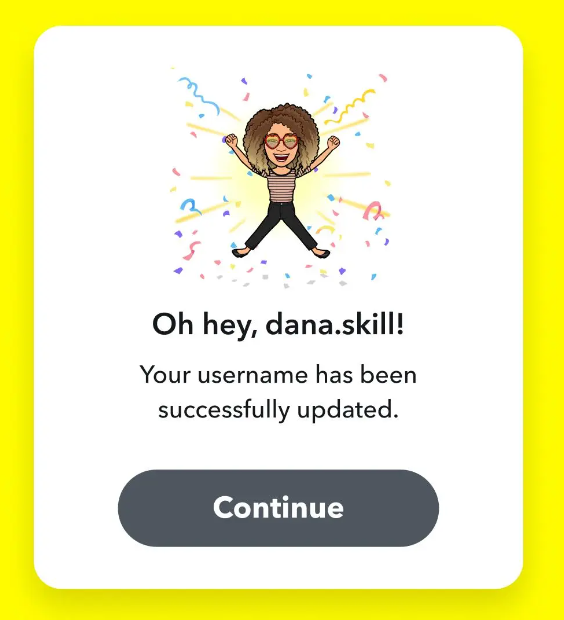 Change Username in Snapchat