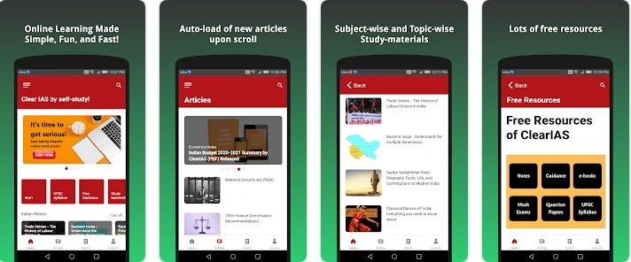 ClearIAS Learning App for UPSC