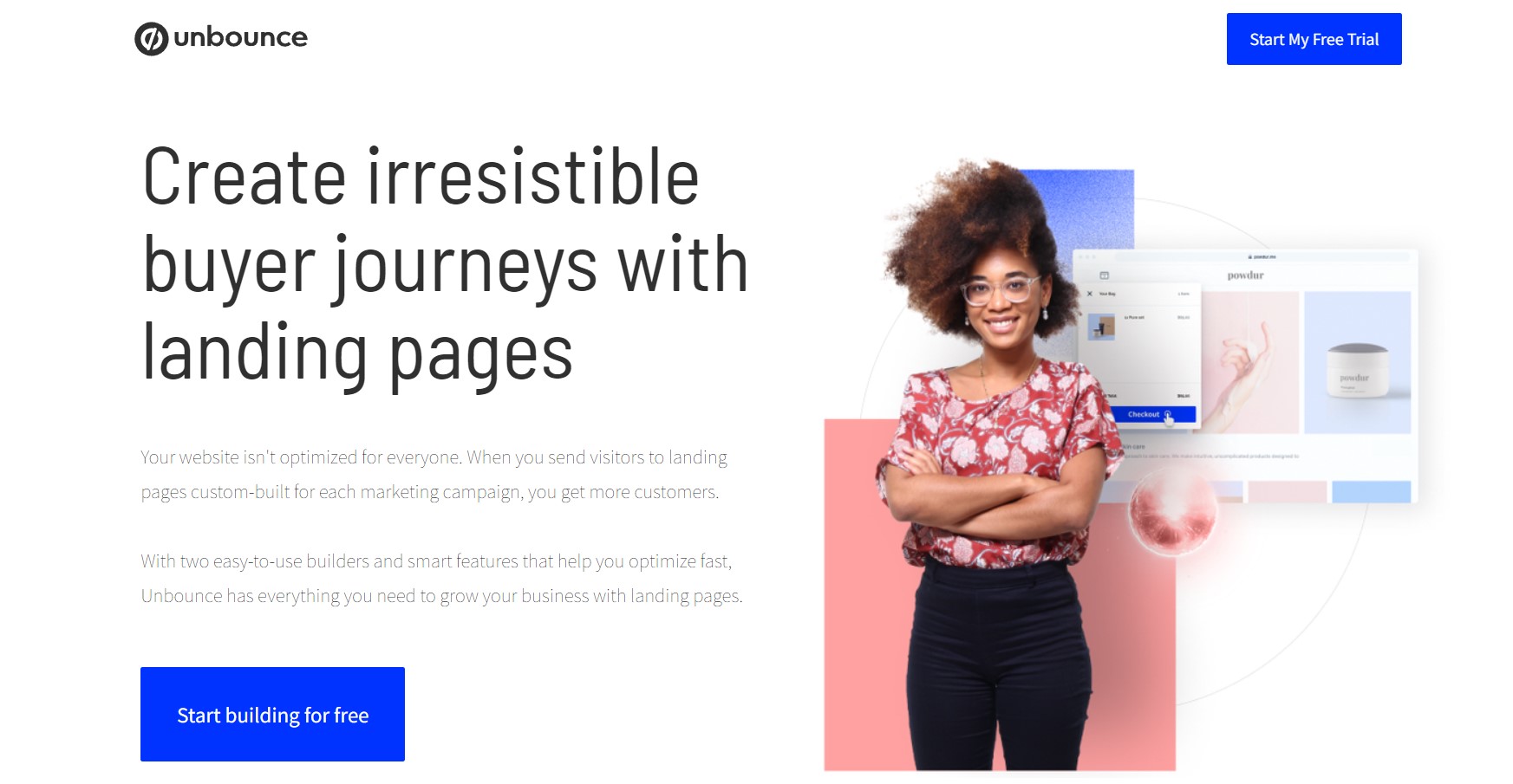 Unbounce landing page builder