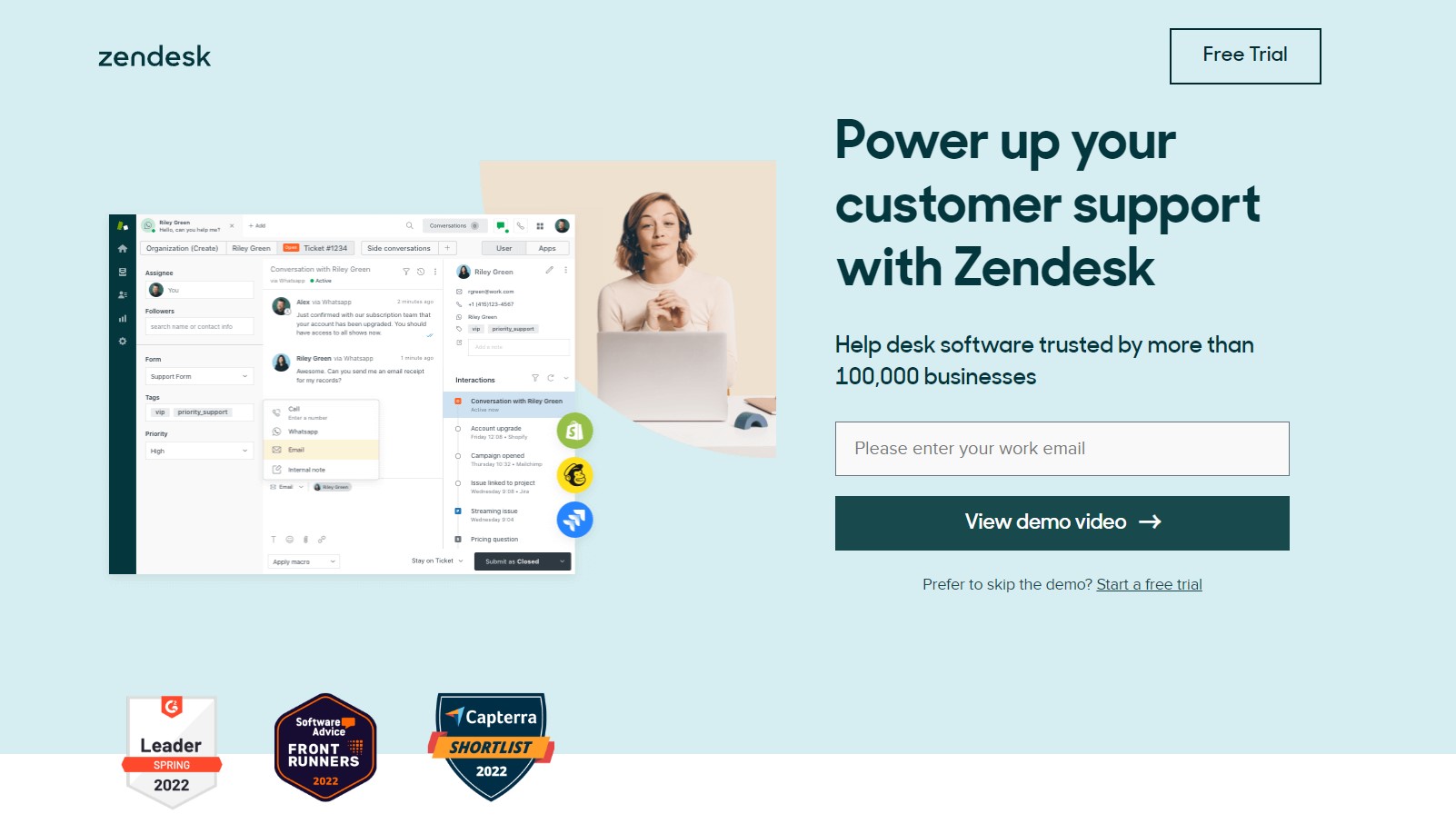 Zendesk crm software