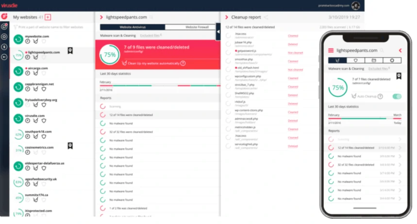 virusDie Feature Antivirus and Firewall