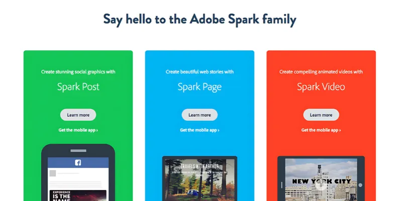 Adobe Spark List of Canva Best Alternatives