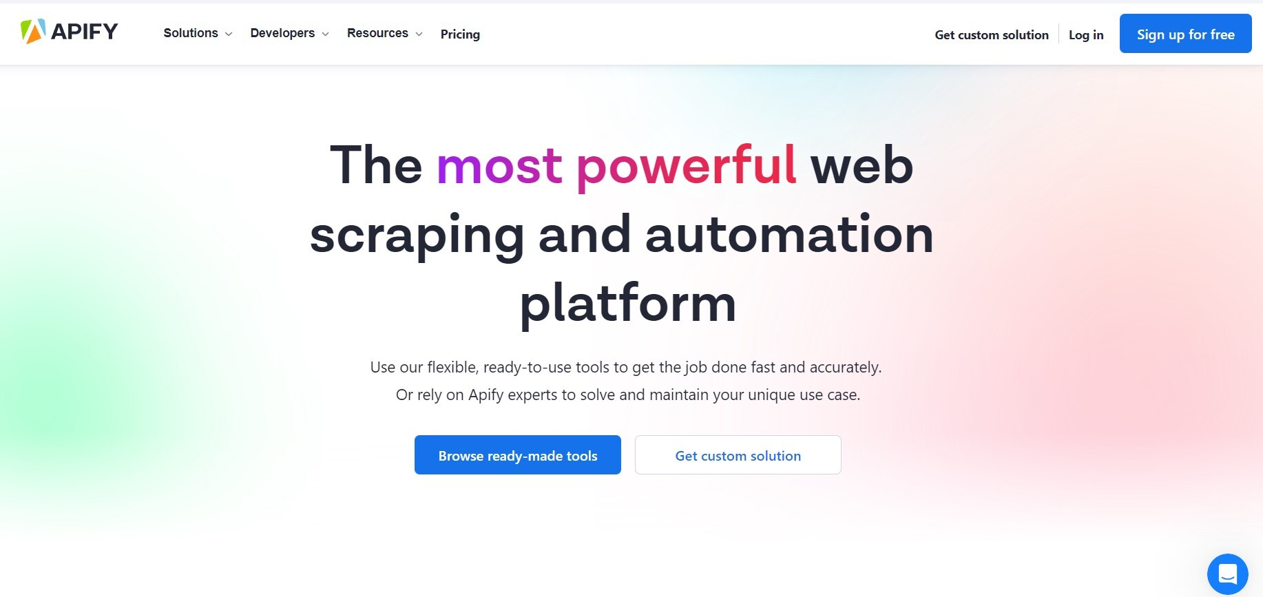 Apify web scraping tool