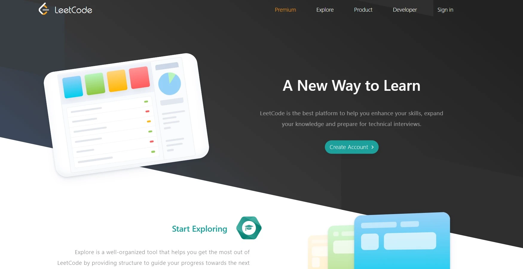 Leetcode website to practice coding