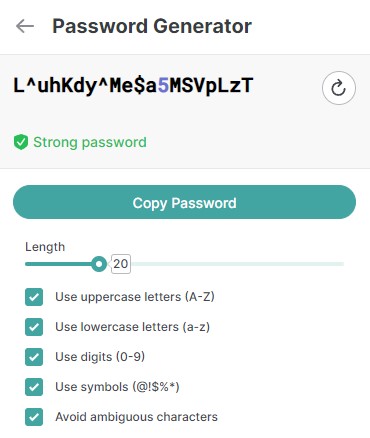 NordPass Password Generator