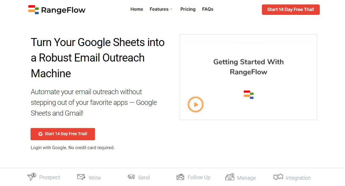 Rangeflow Email Outreach Tool