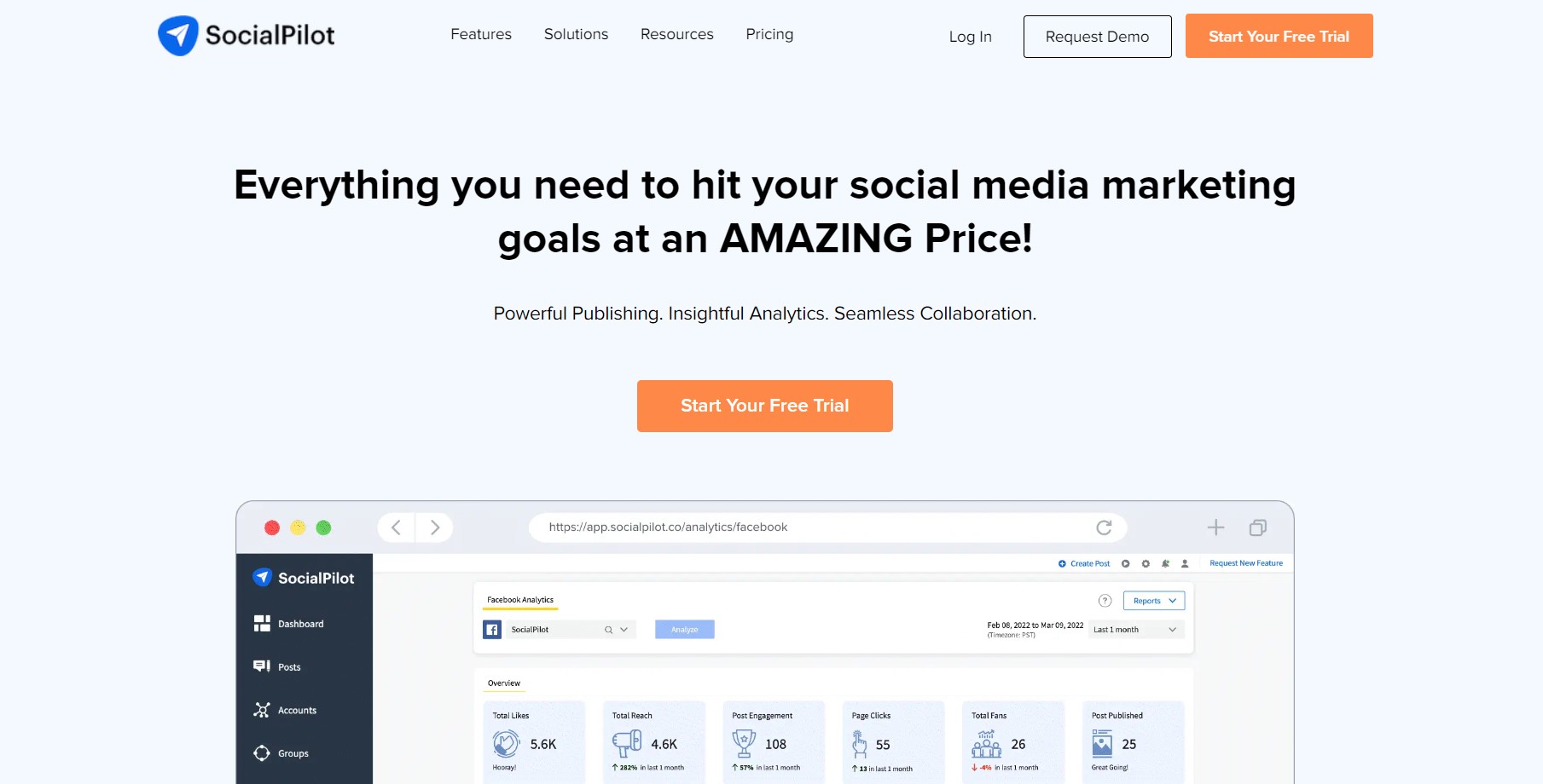 Socialpilot social media management software