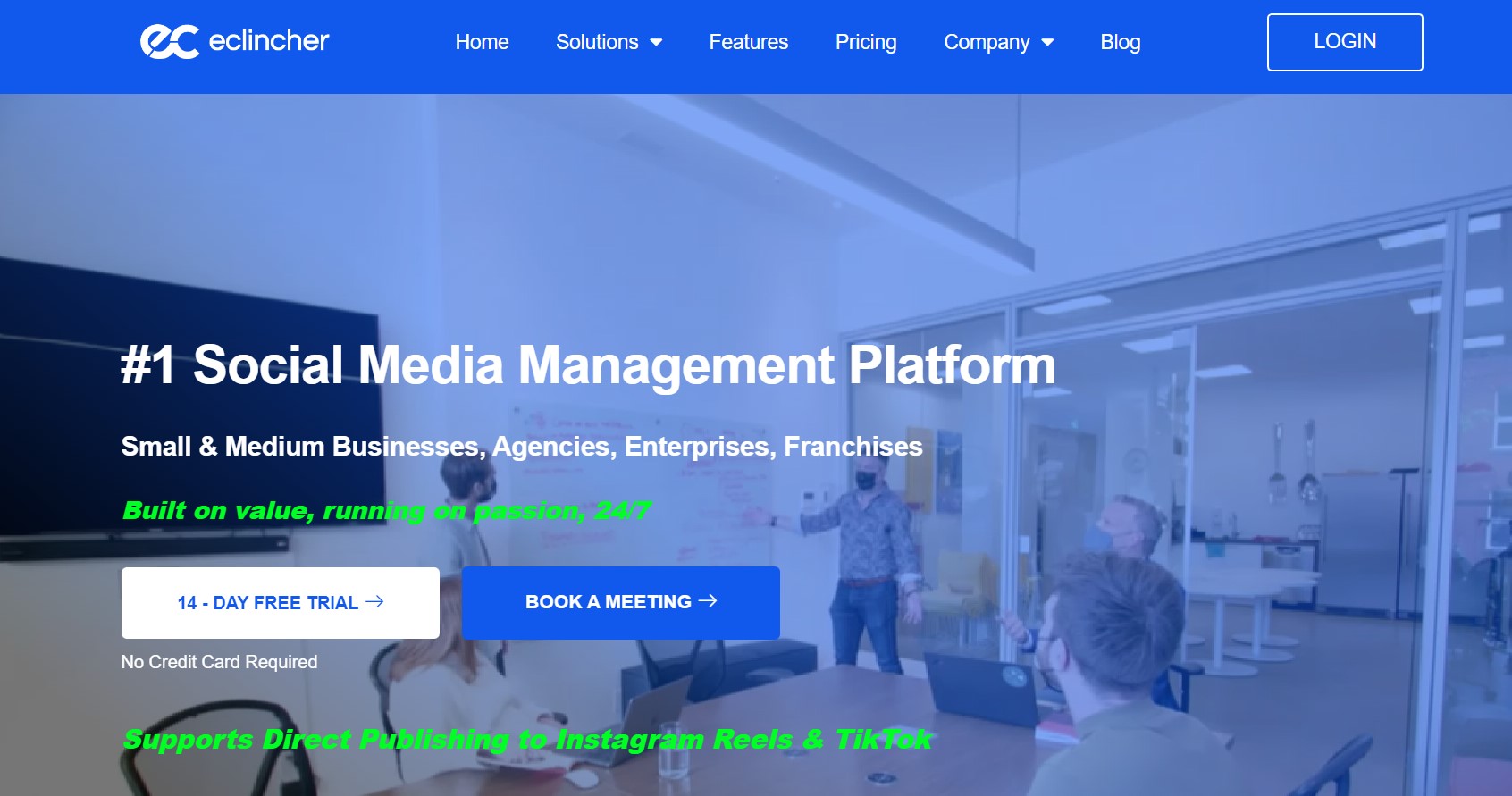 eclincher social media management software