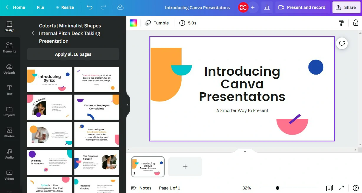 Canva Presentations