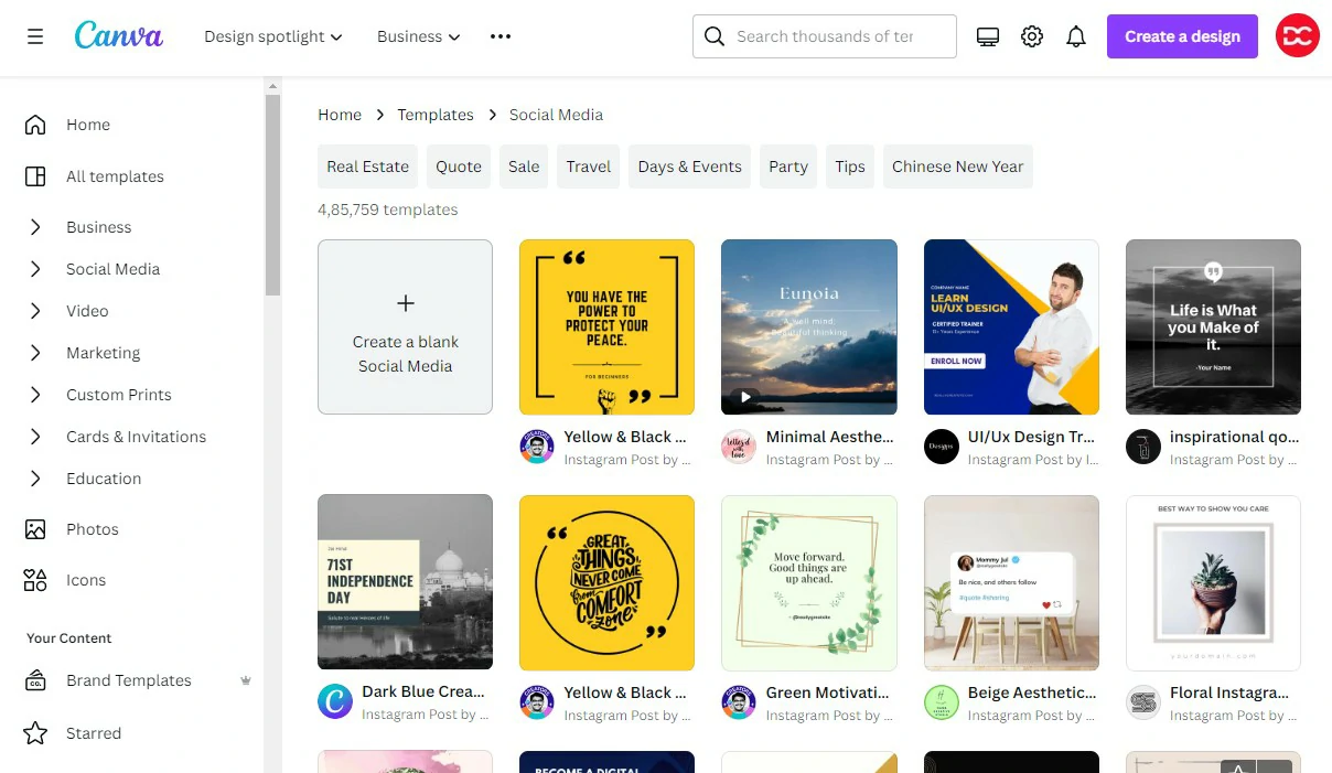 Canva Social Media Post Templates