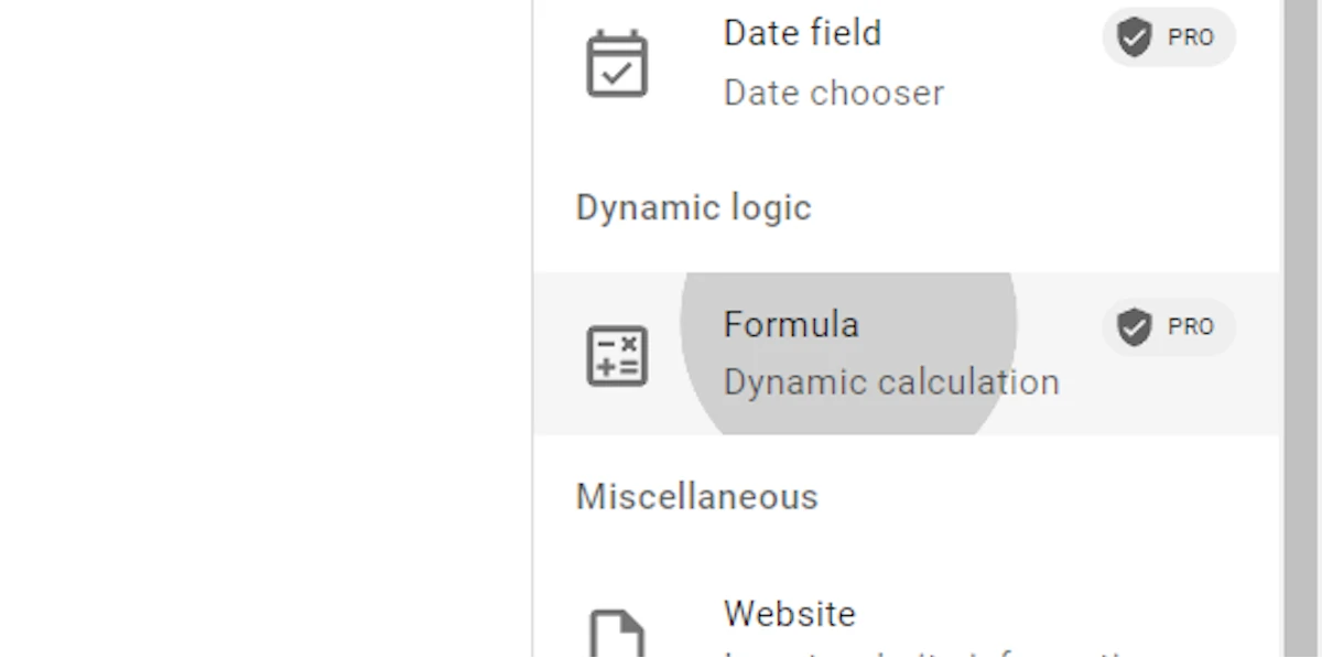 Formula Field in Text Blaze