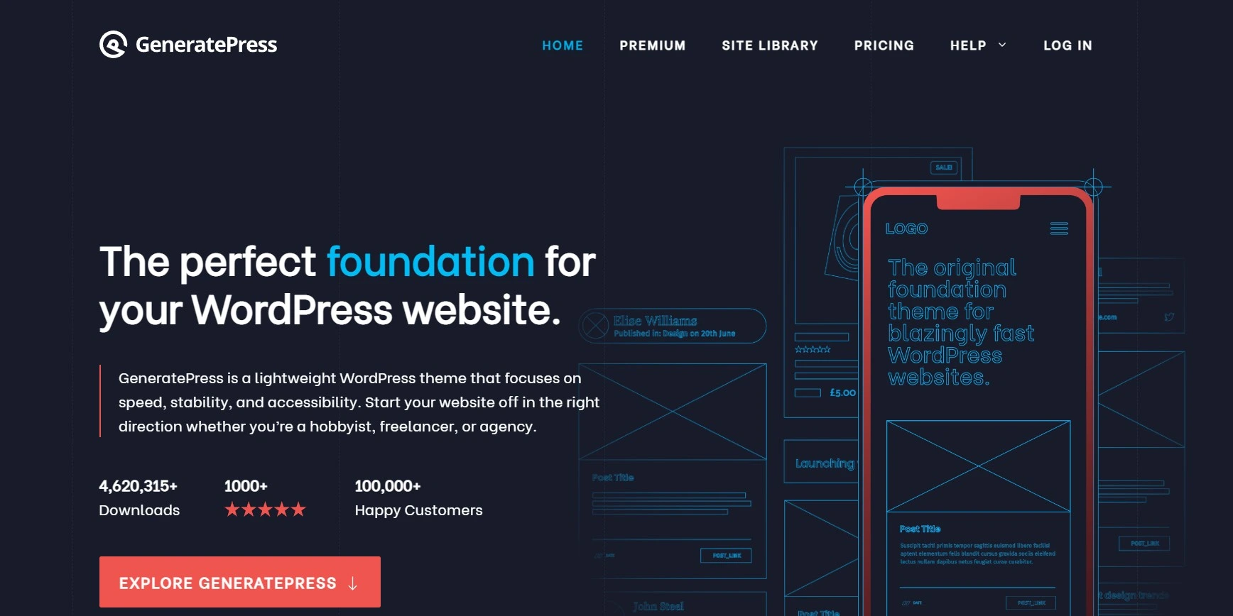 Generatepress wordpress theme