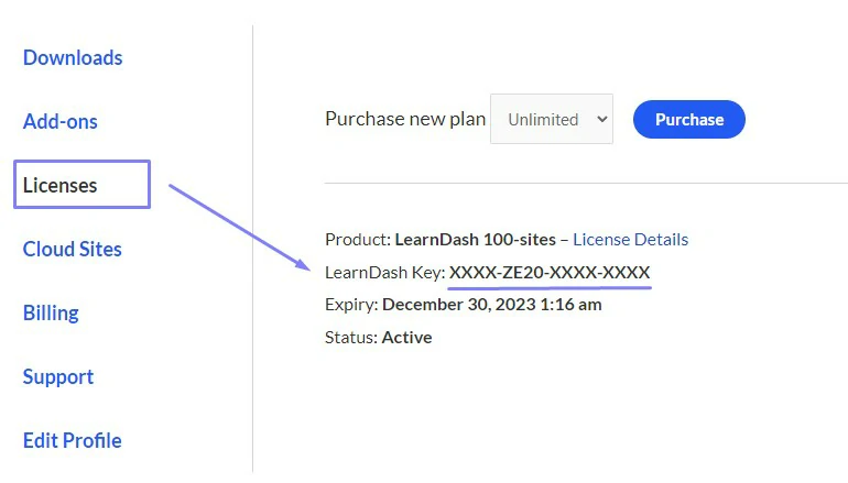 Learndash License Key