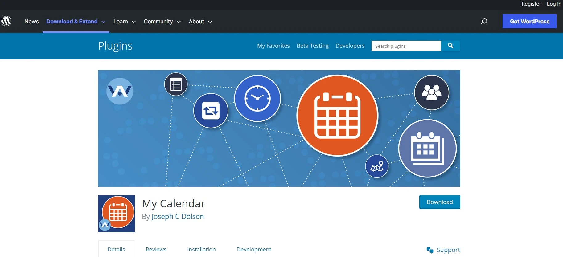 My calendar wp plugin