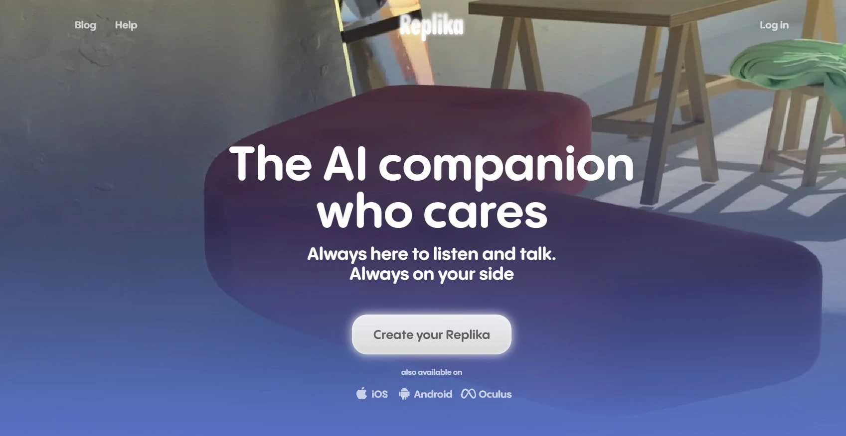 Replika an ai companion who cares