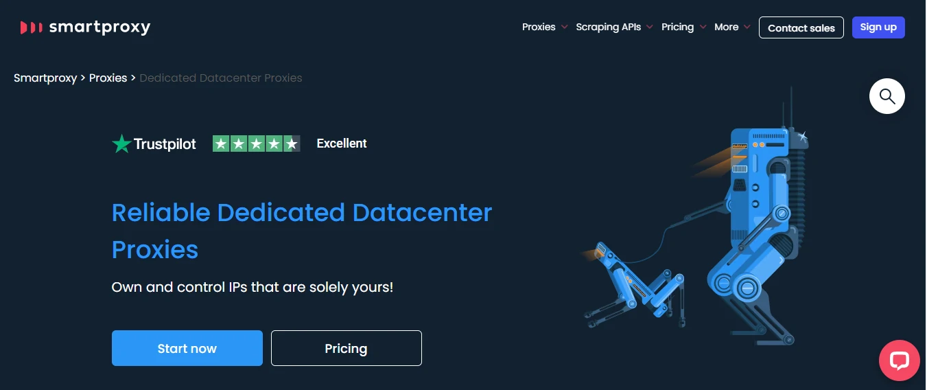 Smartproxy Features Dedicated Datacenter Proxies