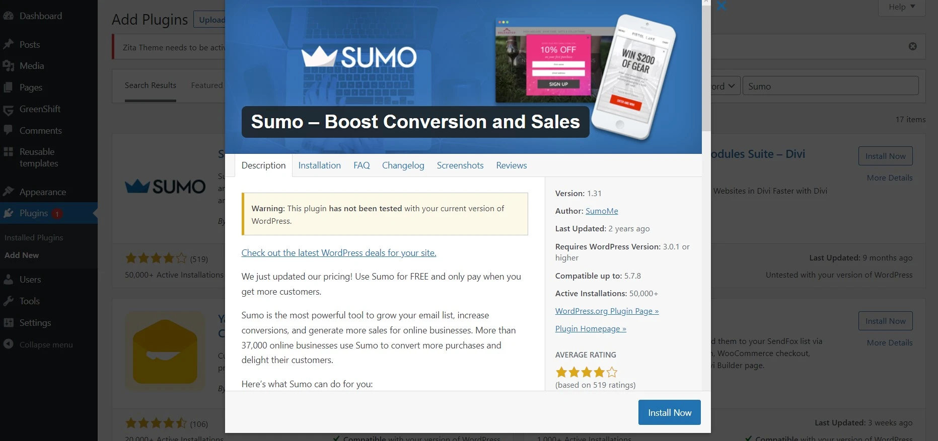 Sumo Popup Maker Plugins for WordPress