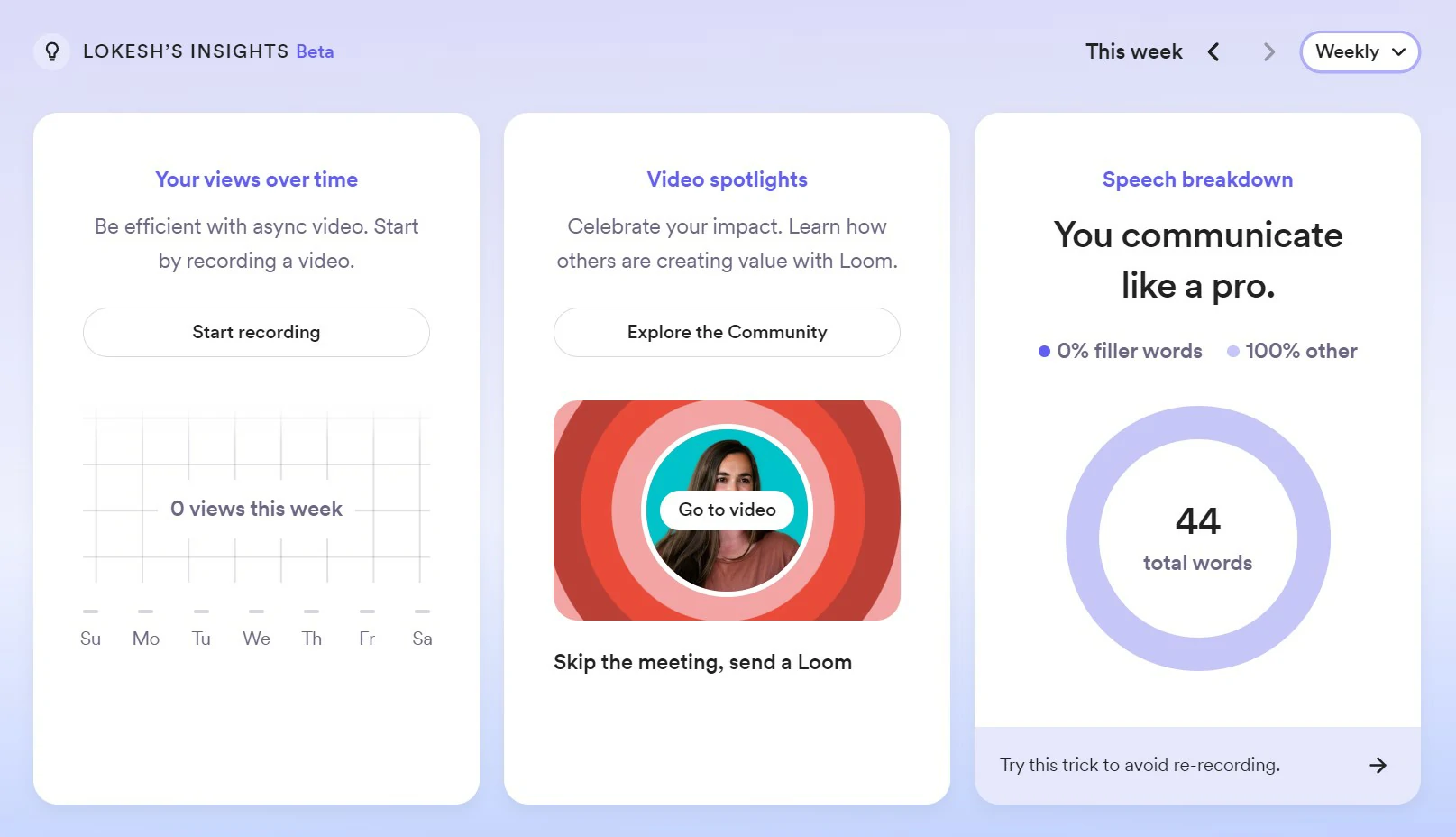 Loom Stats and Reporting Feature