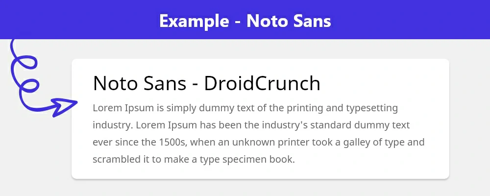 Best Fonts for Websites - Noto Sans