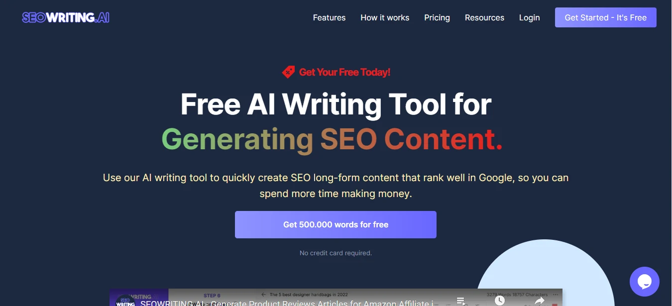 SEOWriting.AI Website