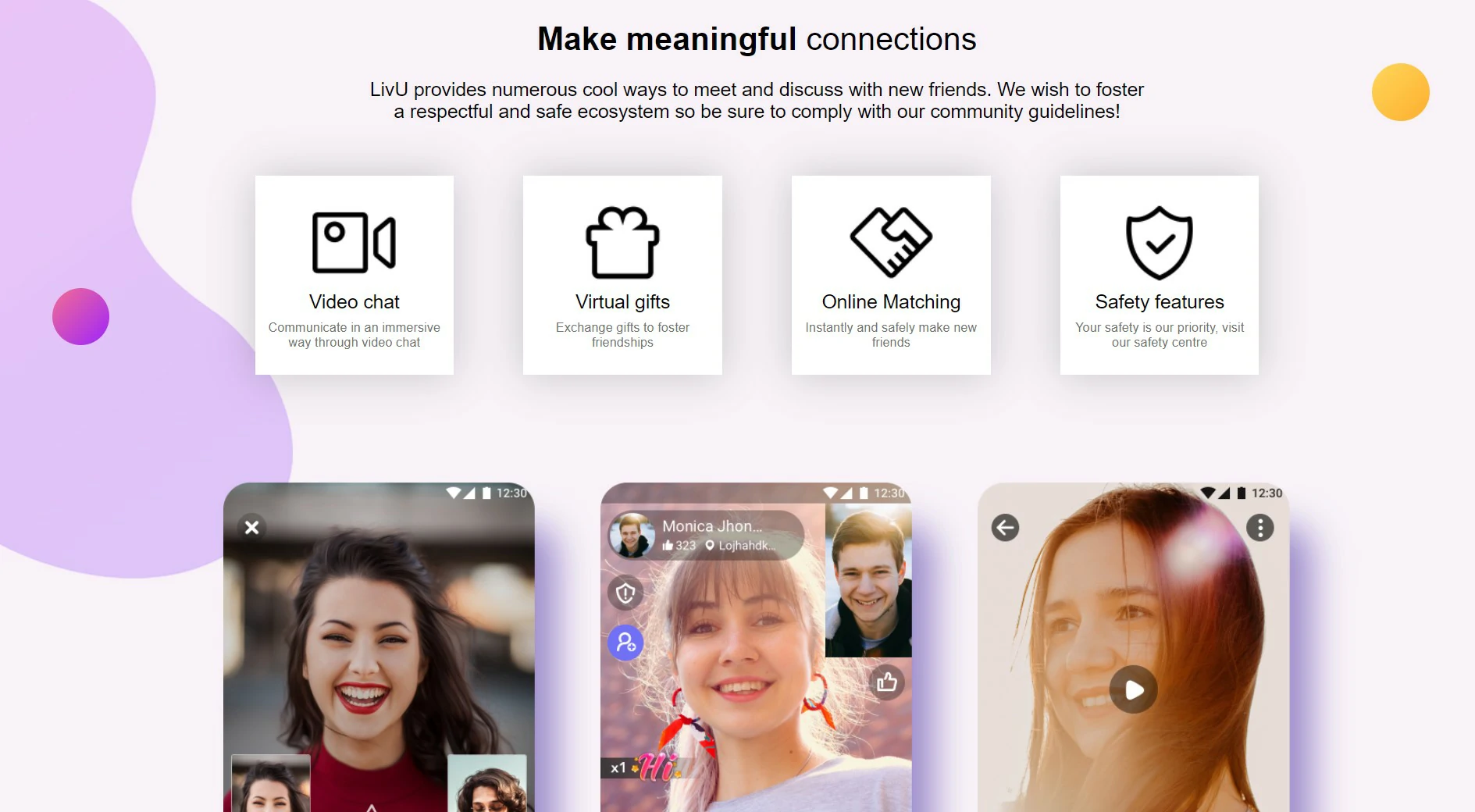 LivU Live Video Chat App