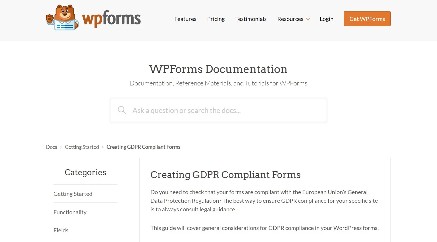 Wpforms Plugin For Gdpr Compliance Forms